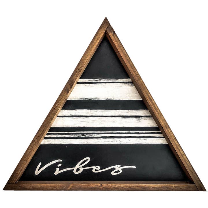 Vibes Tri Wood Sign for engroshandel hos Southern Mesa Trading Co.