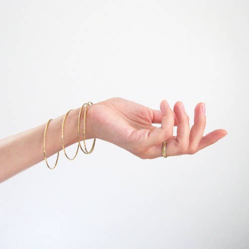 Goldeluxe Jewelry - Wholesale Bangle Bracelet - Hammered Oval Bangle4