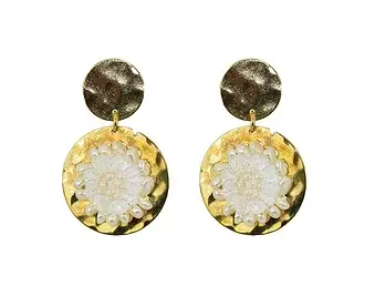 NARA HANDMADE JEWELRY - Wholesale Dangle Earrings - Chrysanthemum Earrings0