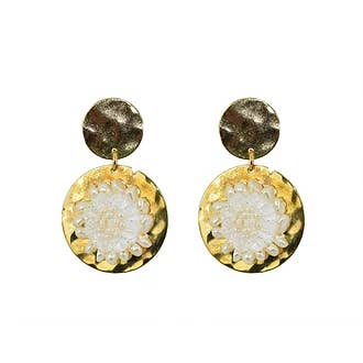 Chrysanthemen-Ohrringe für den Großhandel von NARA HANDMADE JEWELRY