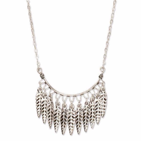 Hiouchi Jewels | Rose & Bolt Grateful Dead Jewelry - Wholesale Pendant/Charm Necklace - Feather Fringe Necklace0