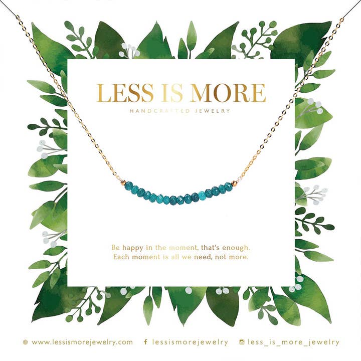 Dark Green Jade Smile Bracelet (Gold or Silver) for wholesale by Less is More