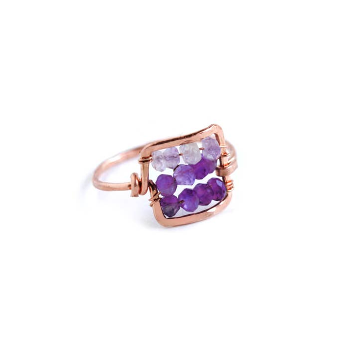 Dawn Gem Statement Ring for wholesale by Applepear Handcrafted Jewelry