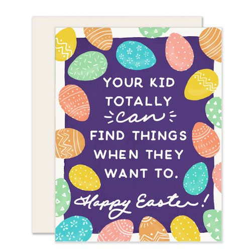 Tarjeta de caza de huevos | Tarjeta de feliz Pascua para venta al por mayor de Slightly Stationery