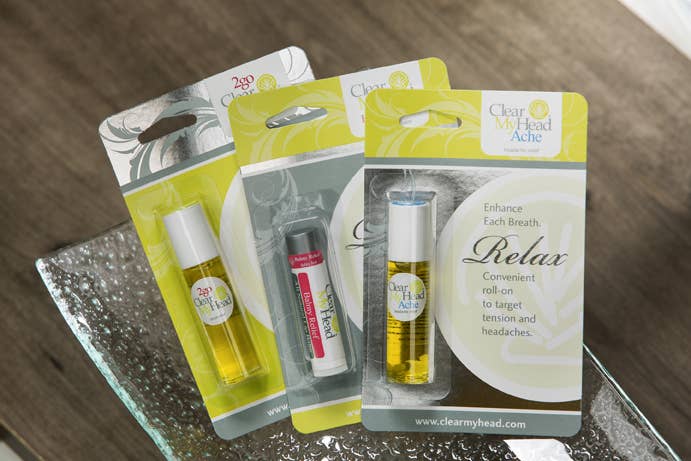 Clear My Head Ltd - Wholesale Essential Oil Roll-On - '2Go' SINUS /'Ache' HEADACHE Roll-On Split Pack Case1