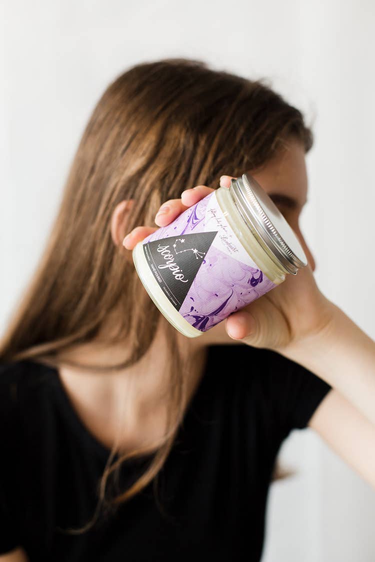 REMOVED BRAND - Wholesale Jar/Filled Candle - Astrology Series - Scorpio Candle2
