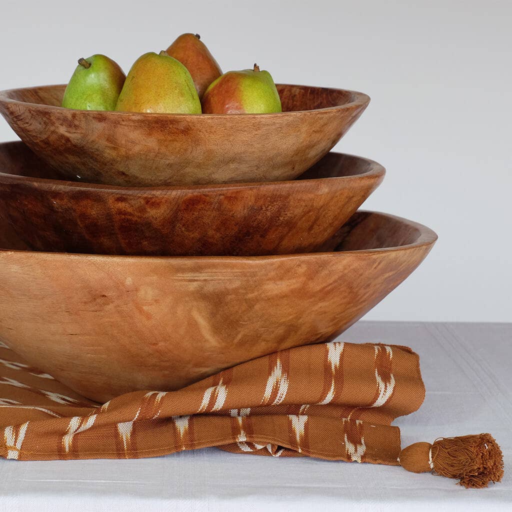 Sobremesa - Wholesale Table Runner - Serpentina Nutmeg w/White Table Runner3