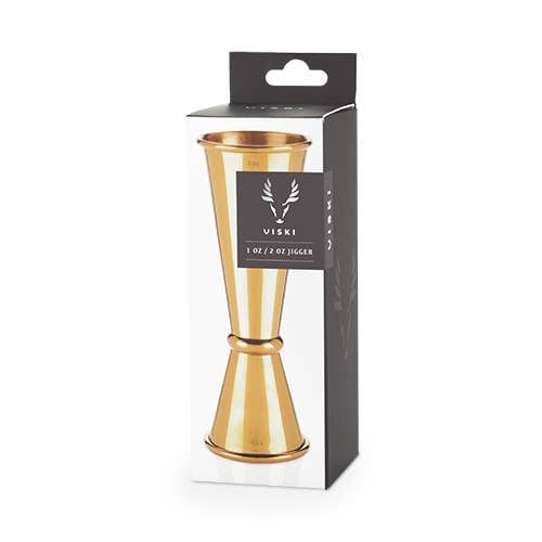 Viski - Wholesale Jigger - Belmontâ„¢ Large Gold-Plated Japanese Style Makoto Jigger
