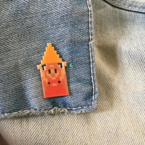 Zelda with Triforce Pin for wholesale by 8-Bit Zero