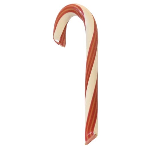 Organic Hand-Spun Jumbo Candy Cane - Strawberry - 1.75 oz for wholesale by Hammond's Candies