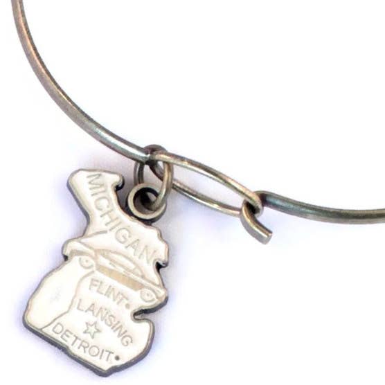 Gleeful Peacock - Wholesale Charm/Dangle Bracelet - Michigan State Charm Bracelet, Necklace, or Charm Only2