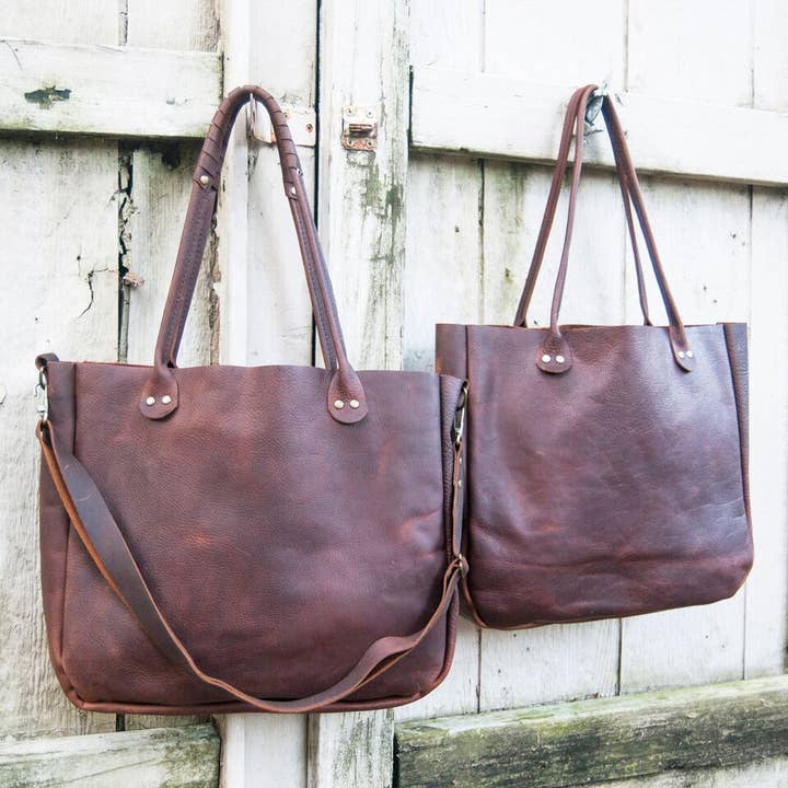 Campbell Tote - Large Leather Bag - Work Bag for wholesale by Hawks & Doves
