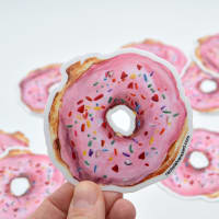 Rachel Alvarez Art - Wholesale Sticker - Strawberry Donut Sticker2