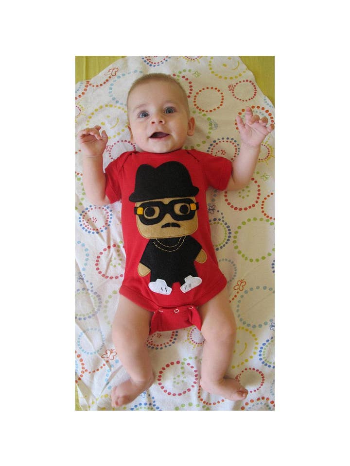 mi cielo – wholesale Bodysuit (non-footed) – Baby – Hip Hop Onesie Rad Rapper - Tall Hat