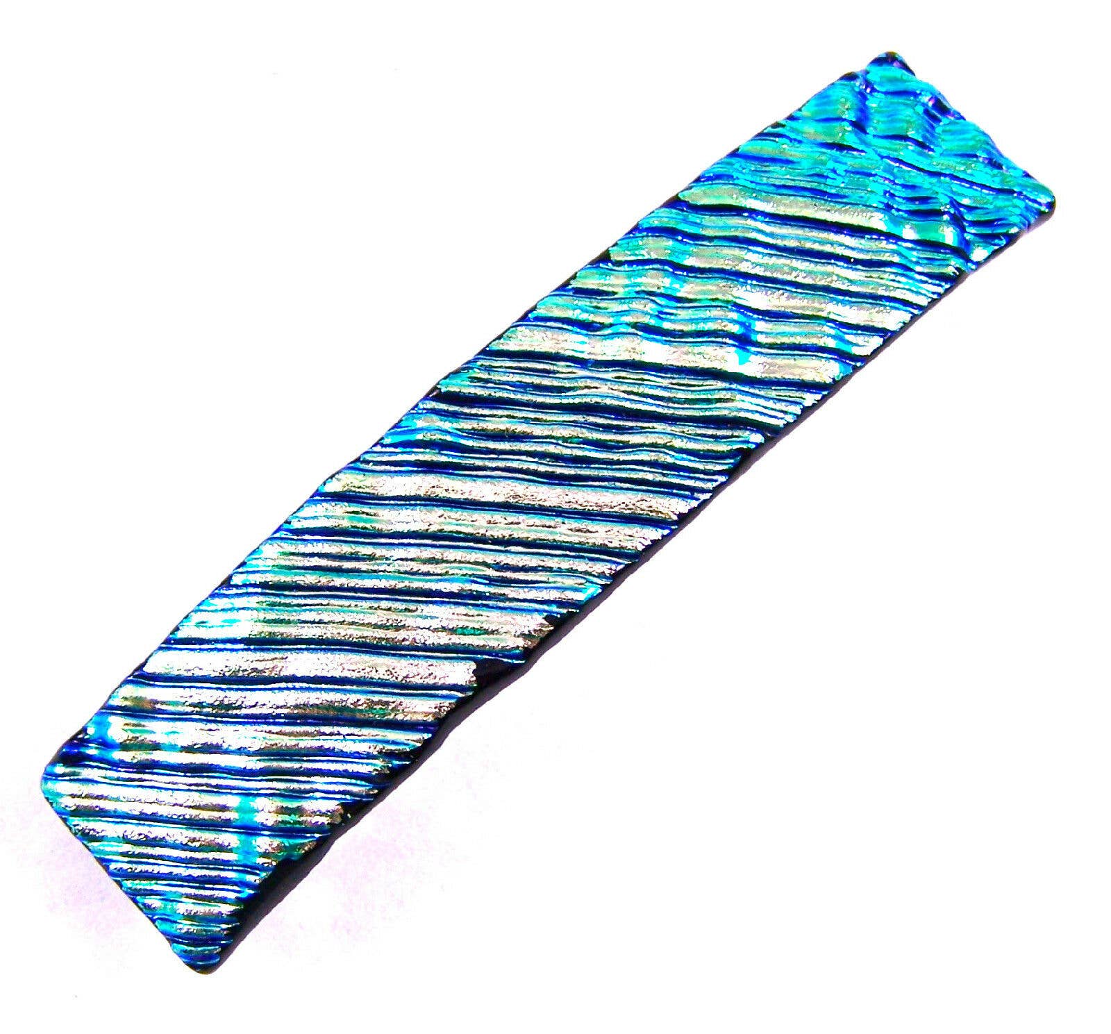Glass Town USA – wholesale Barrette – Women’s – Barrettes Dichroic Glass Ripple Wavy Texture Large 0r Medium7