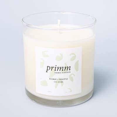 Rosemary & Eucalyptus Soy Candle for wholesale by Primm