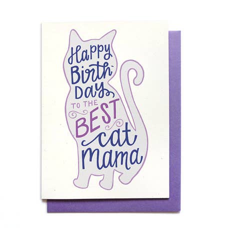 Birthday Card - Cat Mom for wholesale by Hennel Paper Co.