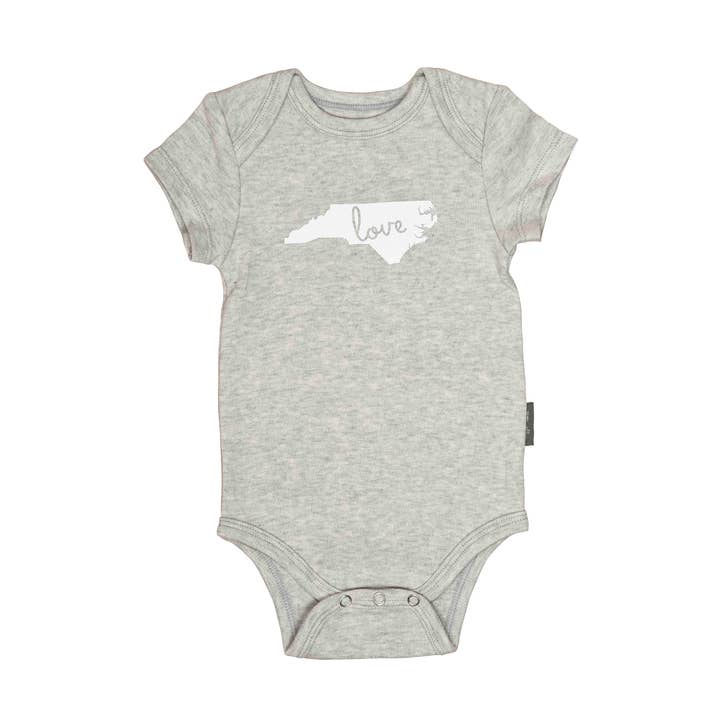 SALE Large Cotton Gray North Carolina Onesie for wholesale by Totalee Gift