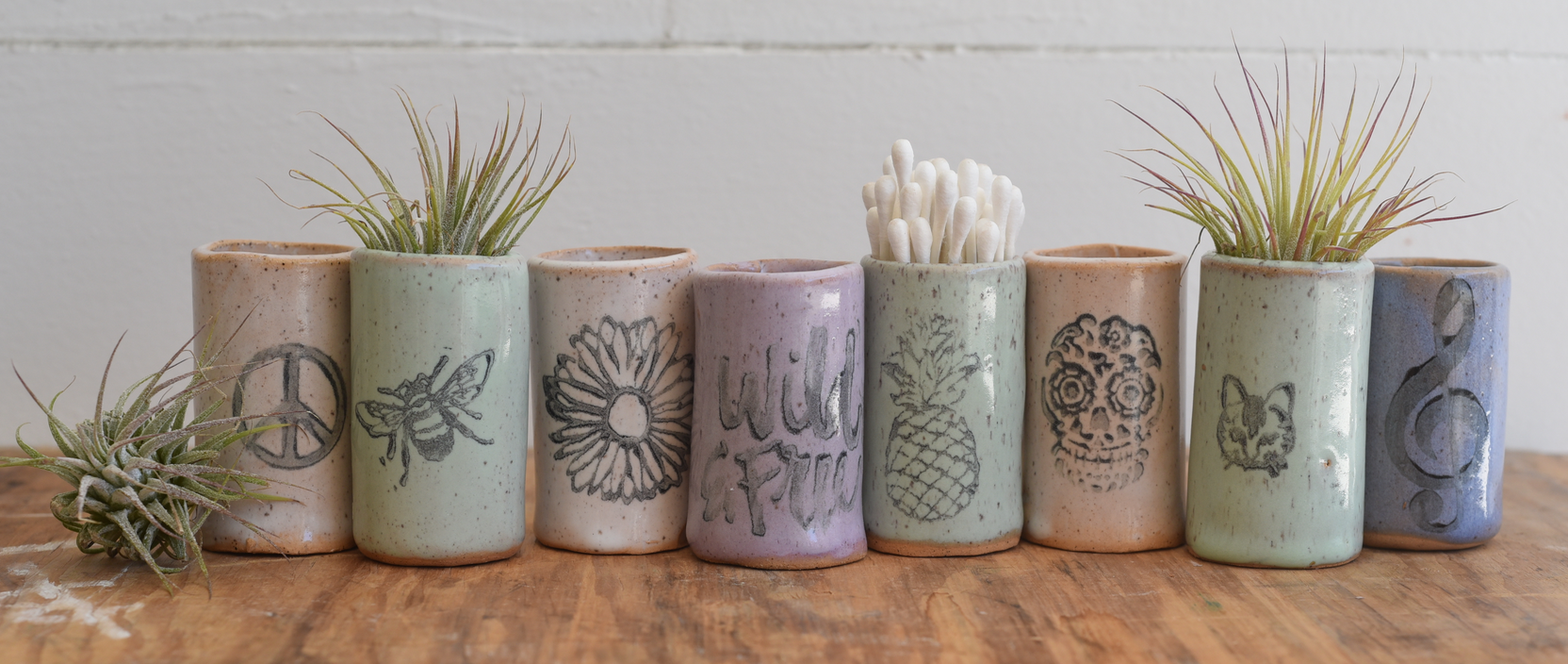 Mix Pack of Glazes Tiny Tumblers - Peace for wholesale on Faire2