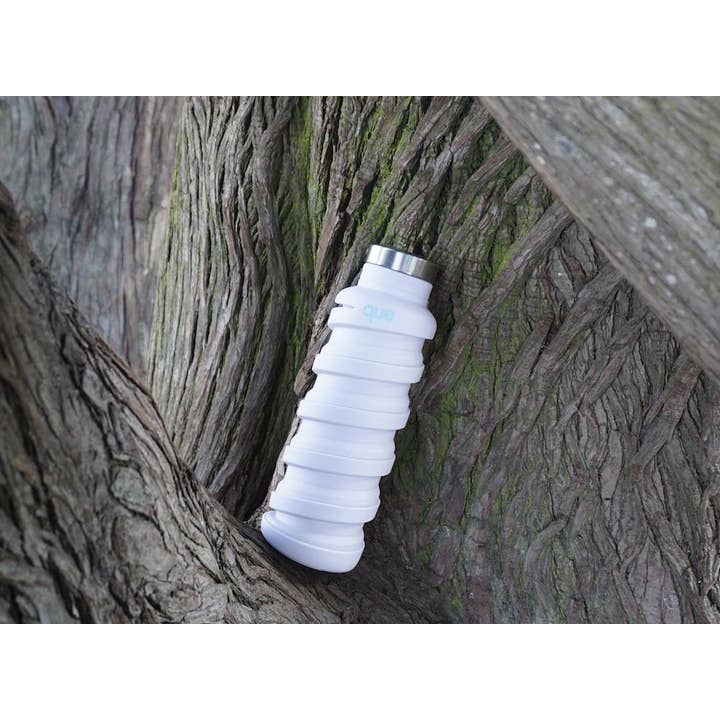 Que Factory - Wholesale Water Bottle - 20oz Collapsible Water Bottle - Glacier White3