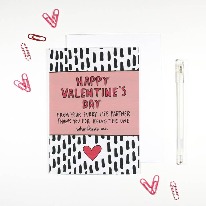 REMOVED BRAND - Wholesale Valentine's Day Card - Happy Valentine's Day From Your Pet Card