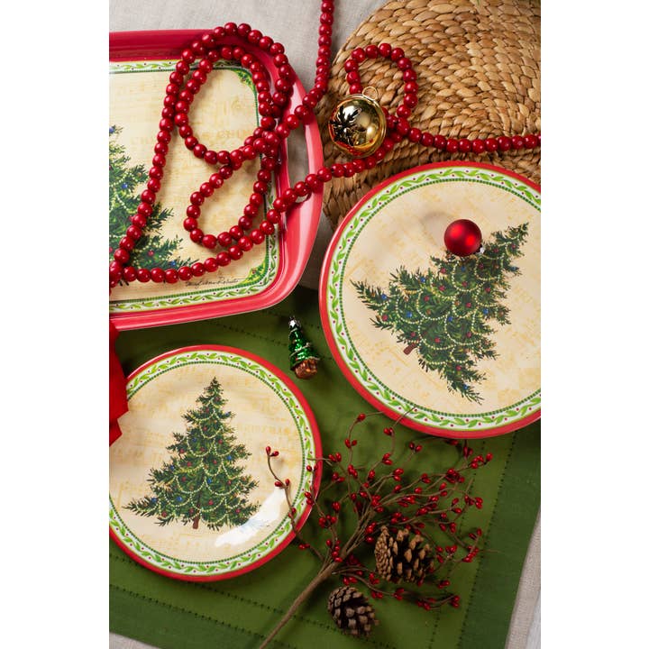 Bamboo Table - Wholesale Serving Tray - Merry Christmas Tree Bamboo Serving Tray/ Hostess Gift2