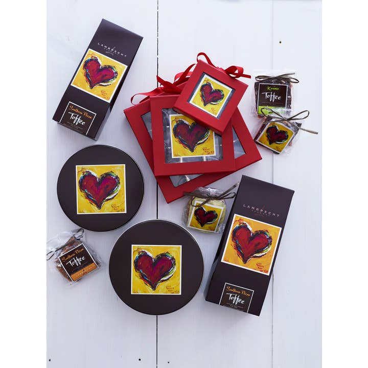 Lambrecht Gourmet - Vente Boîtes de chocolats - Fleur De Sel Coffee Valentine - Boîte de 8 Pc