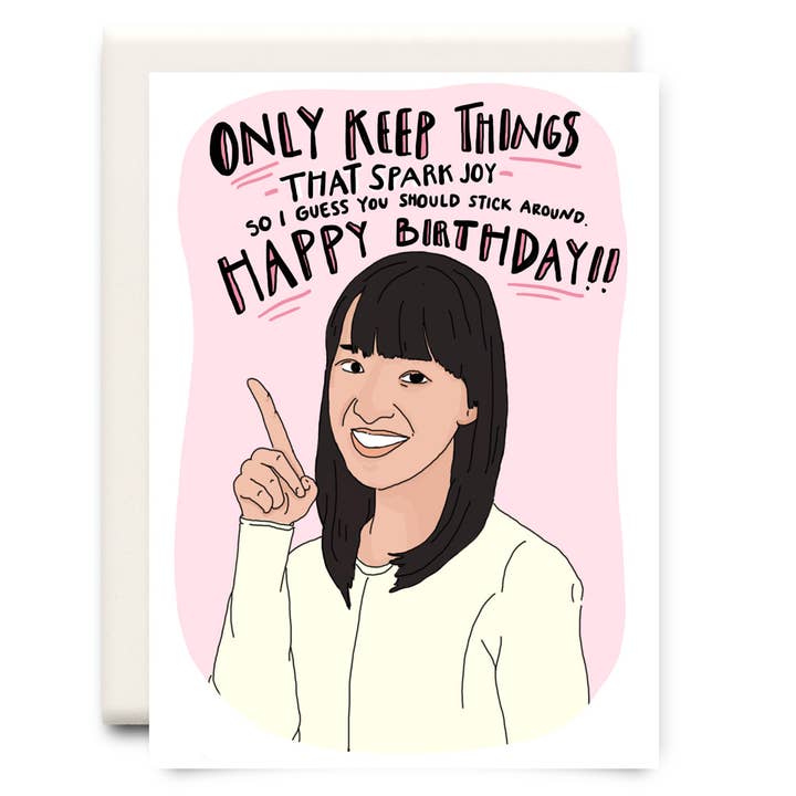 Marie Condo | Biglietto di auguri di compleanno per la vendita all'ingrosso da parte di Inkwell Cards