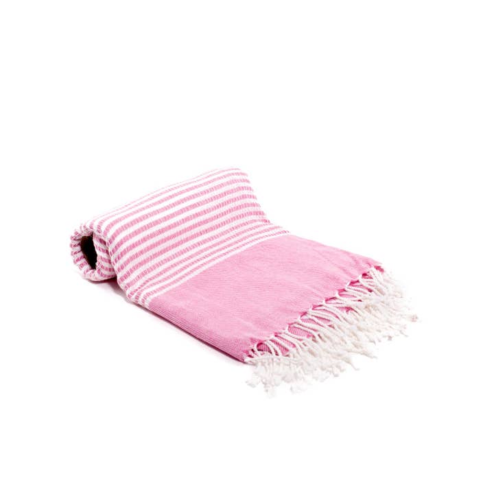 Pink Hermes Bamboo Peshtemal Towel for wholesale by Buldano