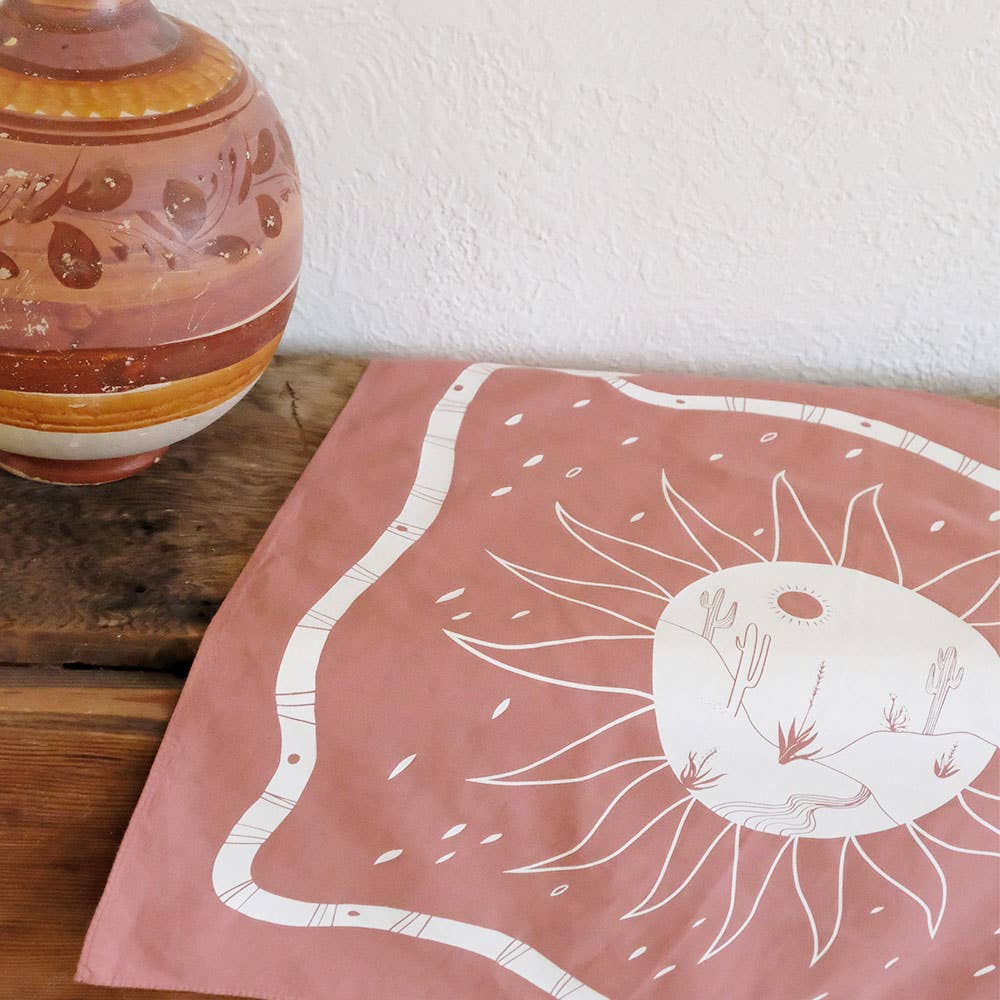 Elana Gabrielle - Wholesale Bandana - Unisex - Desert Bandana - Snake and Cactus Landscape, 100% Cotton6