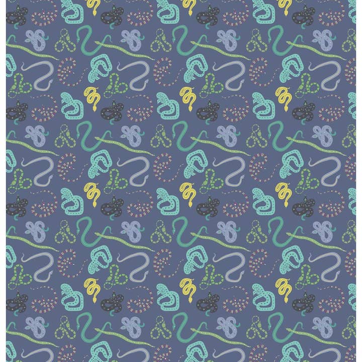 REVEL & Co. – wholesale Wrapping paper roll – SALE Jungle Snakes Gift Wrap Roll (3 sheets/roll)