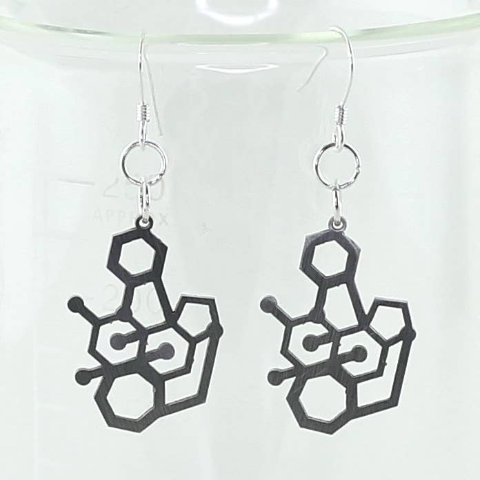 Tetrodotoxine Poison Molecule Oorbellen voor wholesale door Sorcery Science