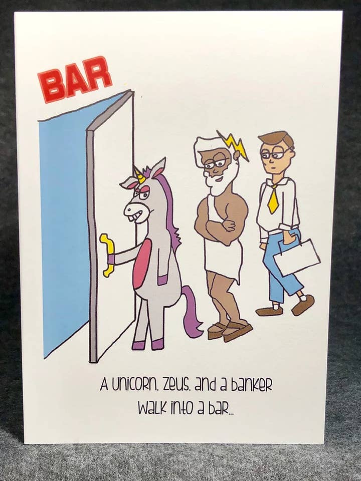 Biglietto di San Valentino con unicorno per la vendita all'ingrosso da parte di My Poet Is A Pervert