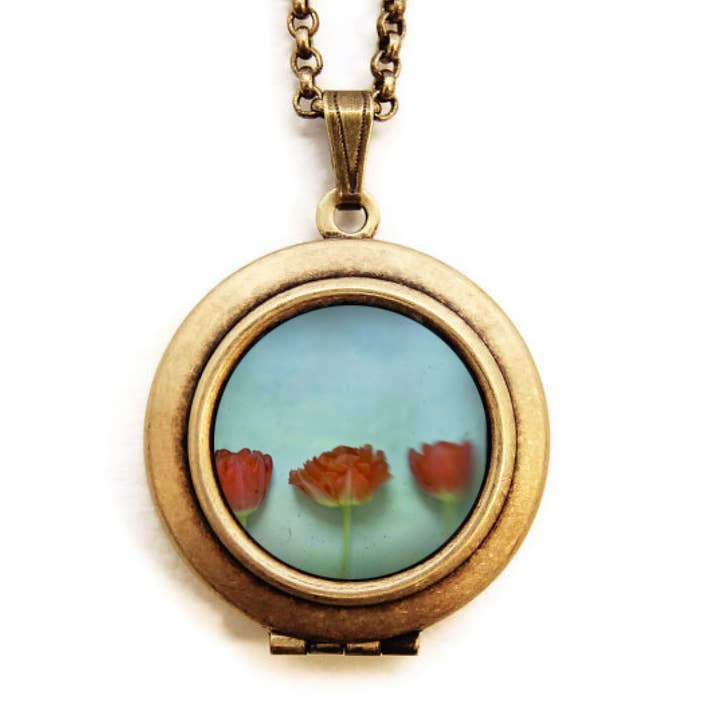 Collana con medaglione portafoto Agua per la vendita all'ingrosso da parte di Dearest Mine