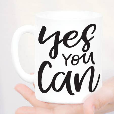 Yes You Can Coffee Mug for wholesale by Quotable Life