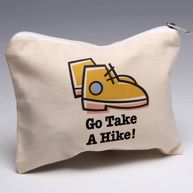 Go Take a Hike - Small Pouch for wholesale by Liane Fried Studio