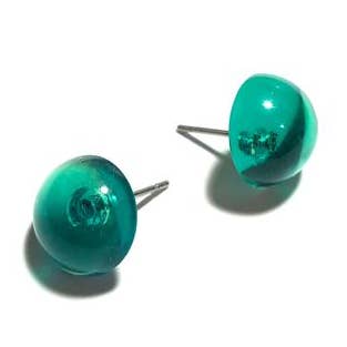 Smaragdgroene transparante retro knopoorknopjes voor wholesale door Leetie Lovendale
