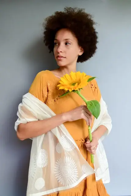 Clothcrafte - Wholesale Scarf - Women's - The Sheer Sunflower Stole3