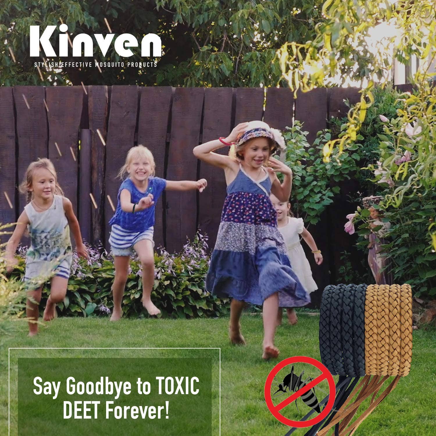 Kinven Bearant - Wholesale Insect Repellent - 30 packs/Display Box - Mosquito Repellent Leather Bracelet4