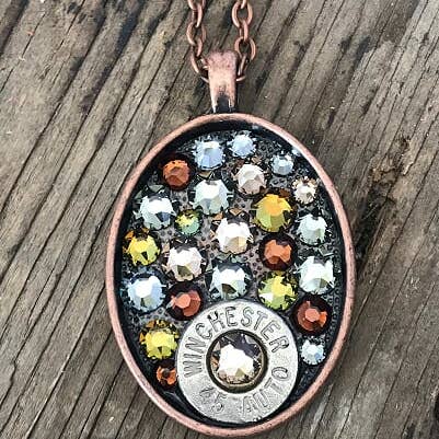 Kobber Oval Bullet halskæde for engroshandel hos Jill's Jewels