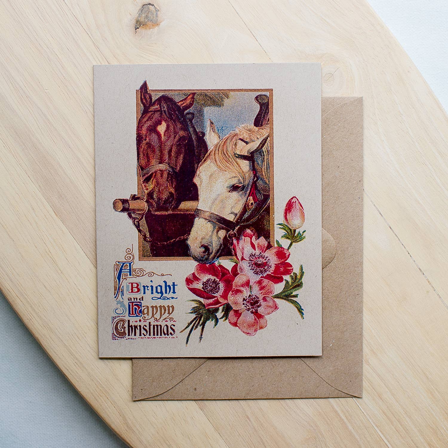 Sunshine and Ravioli - Wholesale Christmas Card - Equestrian Christmas Card - boxed set of 82