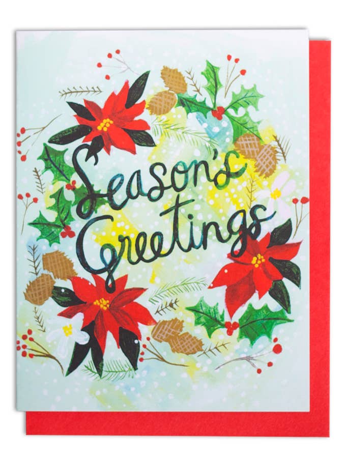 Säsongens hälsningar Holiday hälsningskort för wholesale av Thimblepress