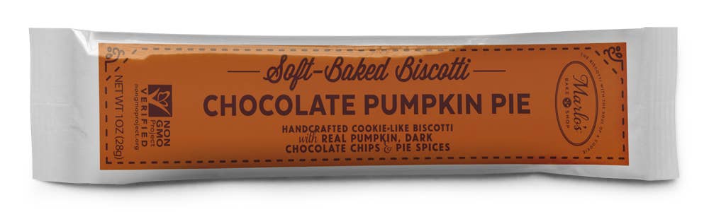 Marlo's Bakeshop - Wholesale Cookie - 1 oz Chocolate Pumpkin Pie Soft Baked Biscotti0