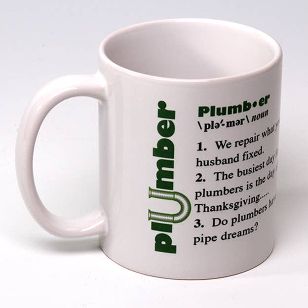 Liane Fried Studio - Wholesale Coffee Mug - Whimsical Plumber Mug0
