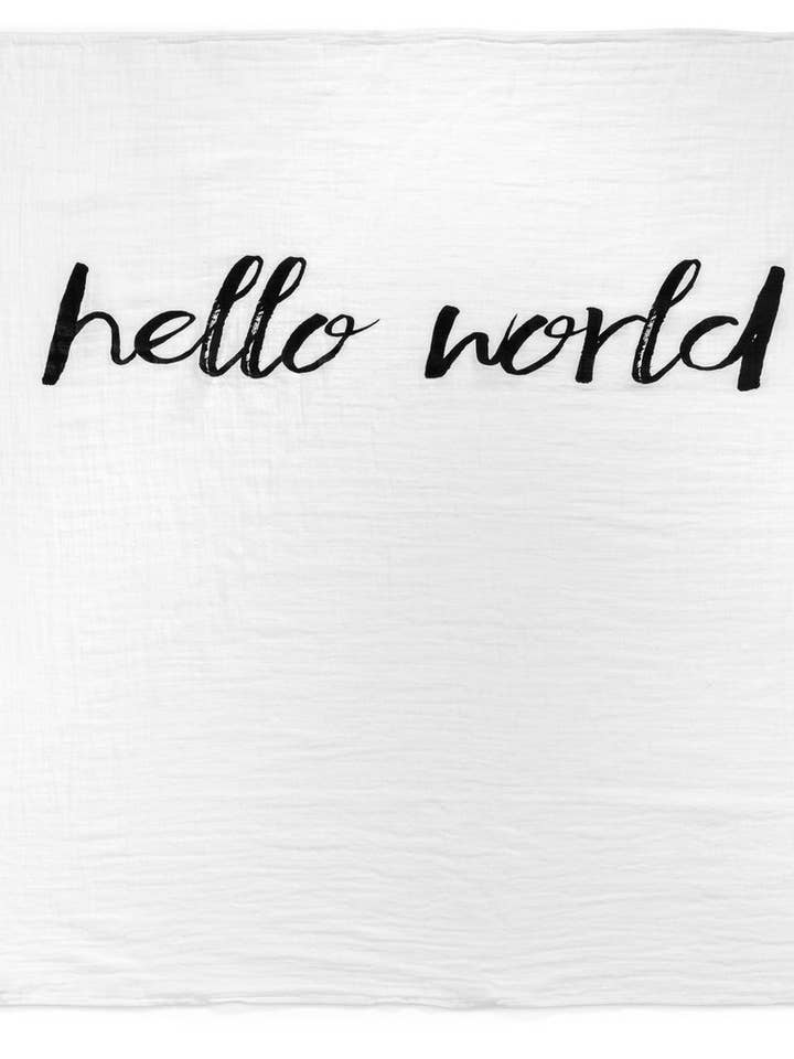 Ekologisk Swaddle Filt - Hej Världen för wholesale av Modern Burlap