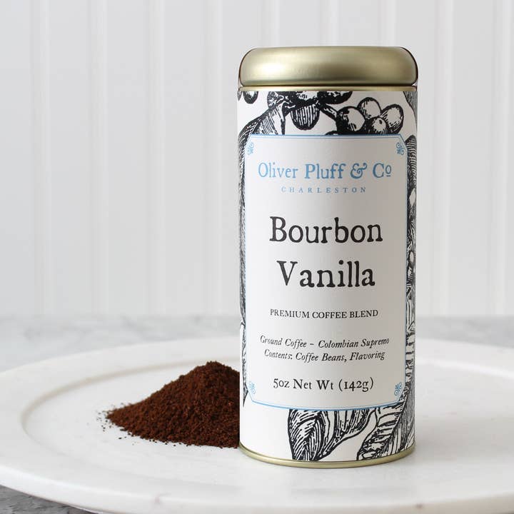Oliver Pluff & Company - Wholesale Ground Coffee - Bourbon Vanilla Ground Coffee - Signature Coffee Tin0