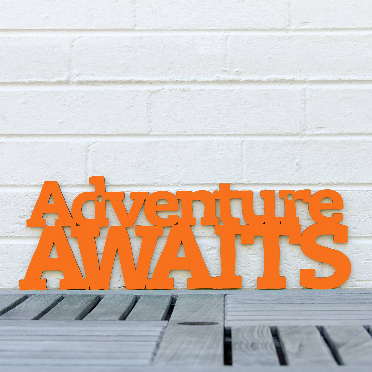 Spunky Fluff - Wholesale Wall Sign - Adventure Awaits Outdoor Lover Wall Art Sign0