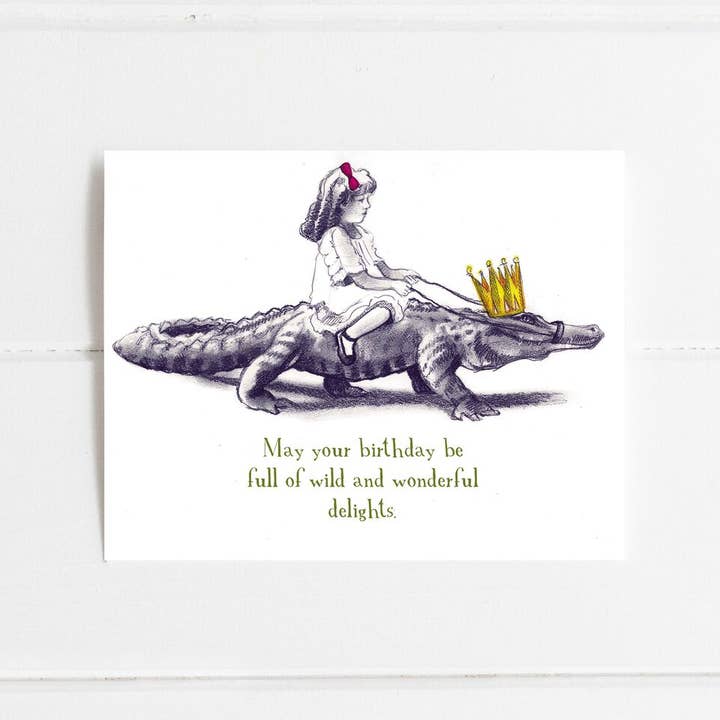 Animal gratulationskort | Alligator födelsedag | Funny Card för wholesale av Fable & Sage