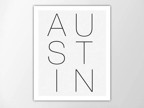 The National Anthem - Wholesale Art Print - 8” x 10” Austin Typography Art Print1