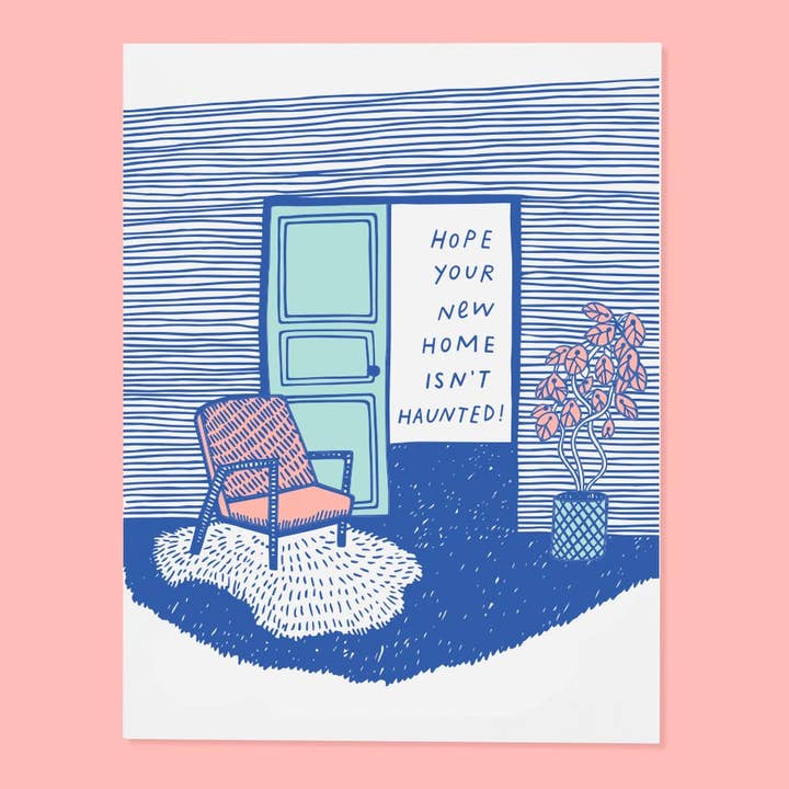 The Good Twin - Wholesale Everyday Greeting Card - Haunted House Card